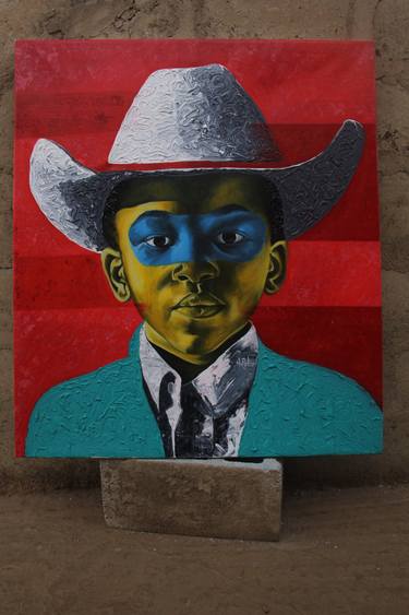 Original Contemporary Rural Life Paintings by Theophilus Tetteh