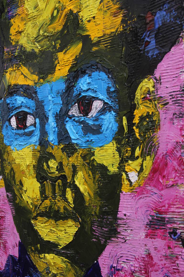 Original Figurative Love Painting by Theophilus Tetteh