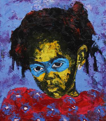 Original Contemporary Children Paintings by Theophilus Tetteh