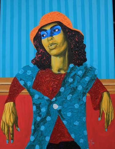 Original Expressionism People Paintings by Theophilus Tetteh