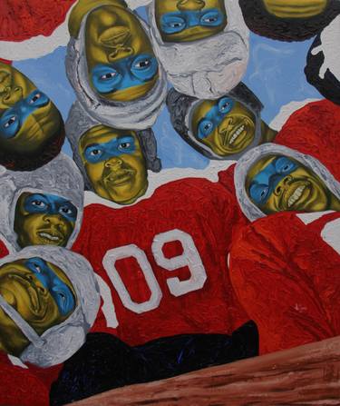 Original Expressionism Family Paintings by Theophilus Tetteh