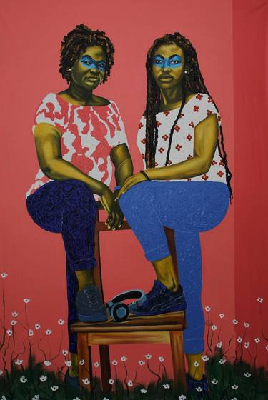 Original Expressionism Women Paintings by Theophilus Tetteh