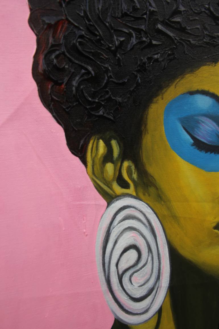 Original Portraiture People Painting by Theophilus Tetteh