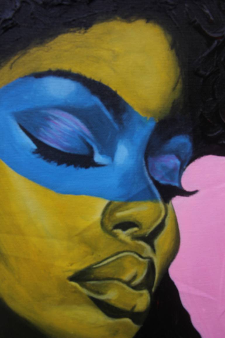 Original Portraiture People Painting by Theophilus Tetteh