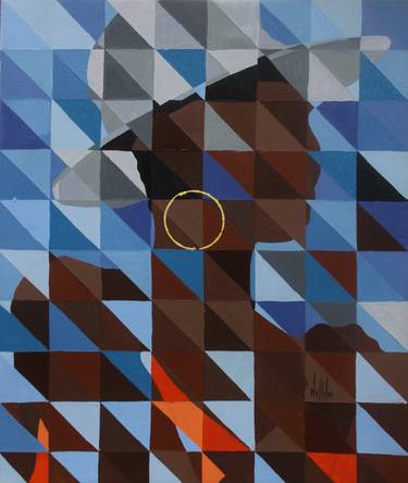 Original Cubism Women Paintings by Theophilus Tetteh