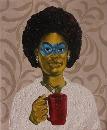 Original Expressionism Food & Drink Paintings by Theophilus Tetteh