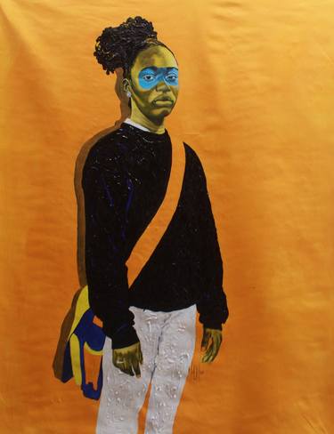 Saatchi Art Artist Theophilus Tetteh; Painting, “Thoughtful but not dull” #art