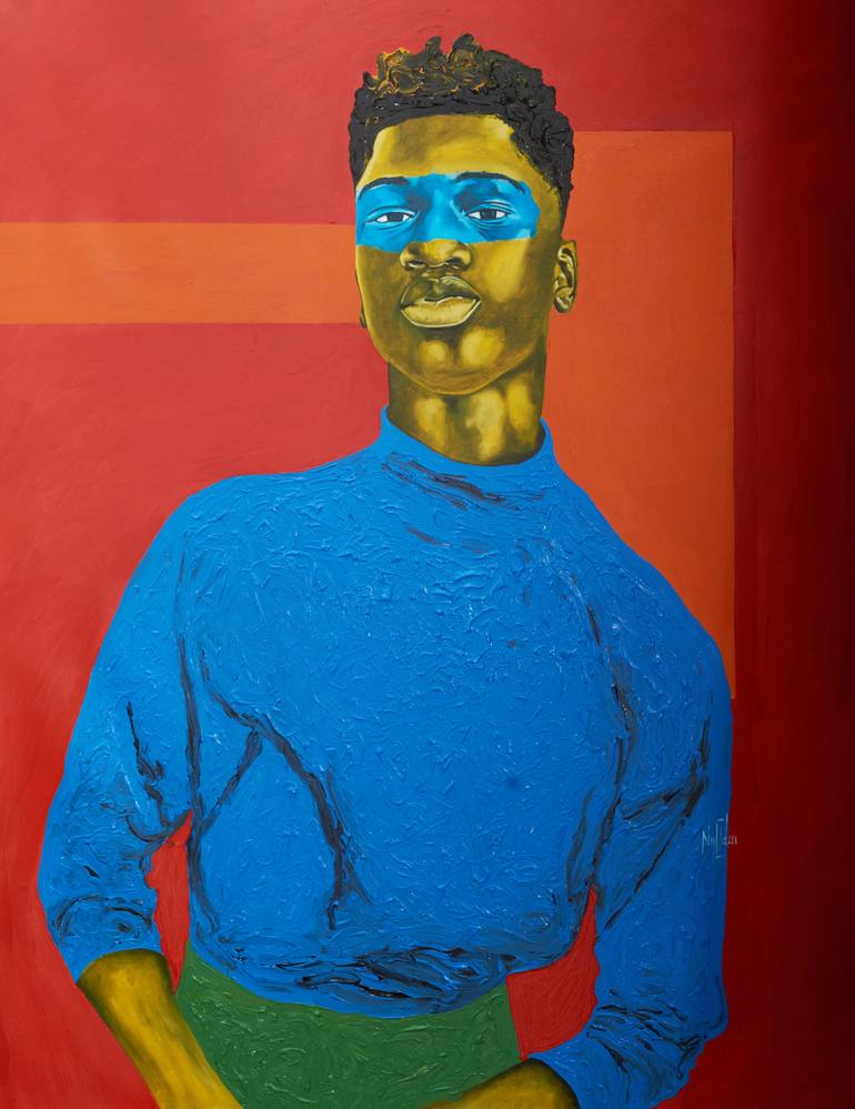 Original Figurative Other Painting by Theophilus Tetteh