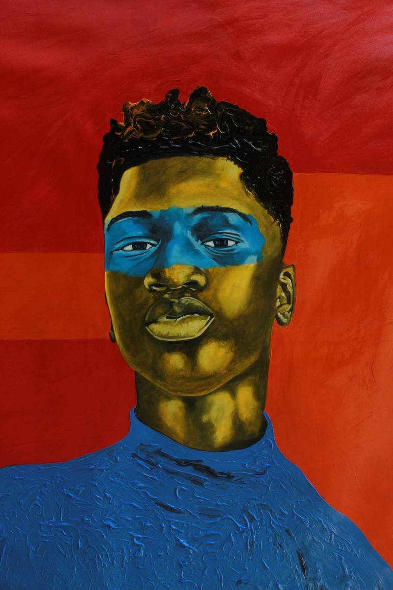 Original Figurative Other Painting by Theophilus Tetteh