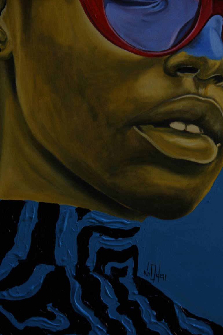 Original Figurative People Painting by Theophilus Tetteh