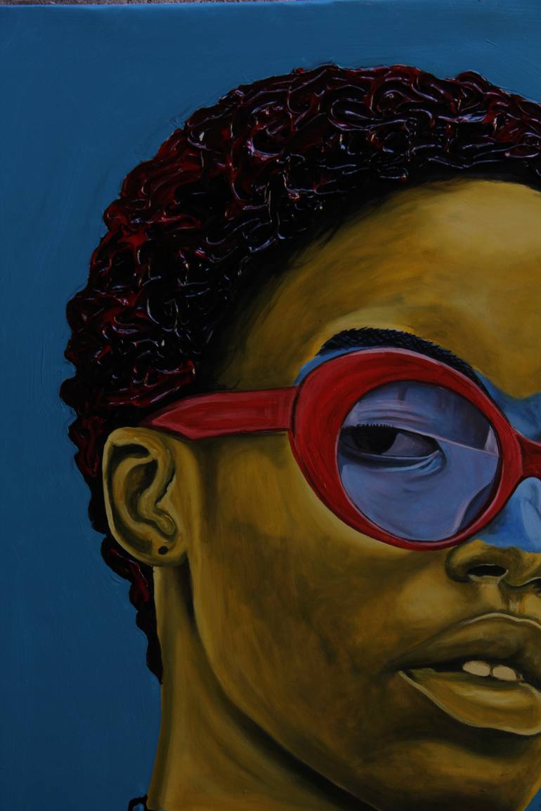 Original Figurative People Painting by Theophilus Tetteh