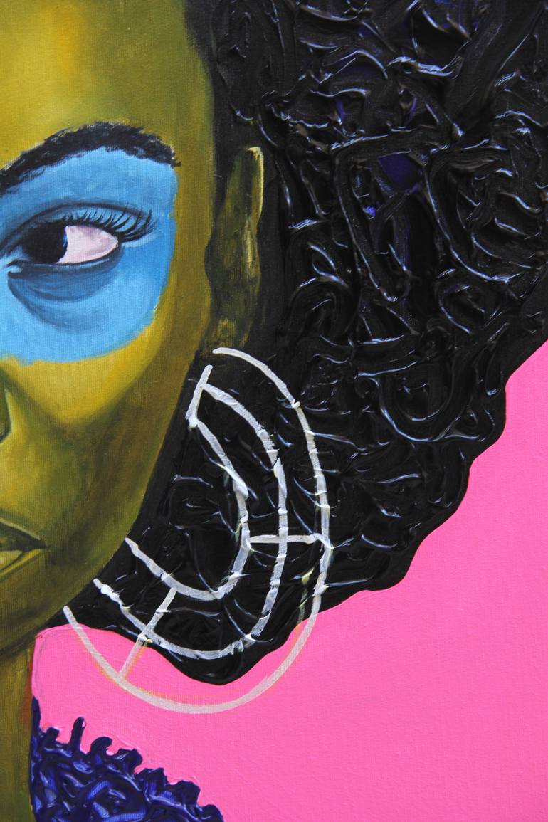 Original Figurative People Painting by Theophilus Tetteh