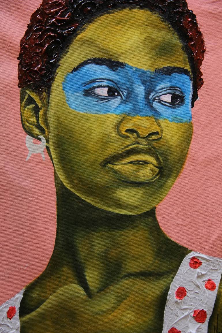 Original Portrait Painting by Theophilus Tetteh