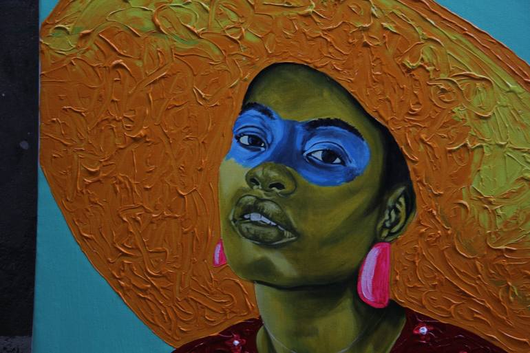 Original Figurative People Painting by Theophilus Tetteh