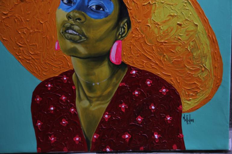 Original Figurative People Painting by Theophilus Tetteh
