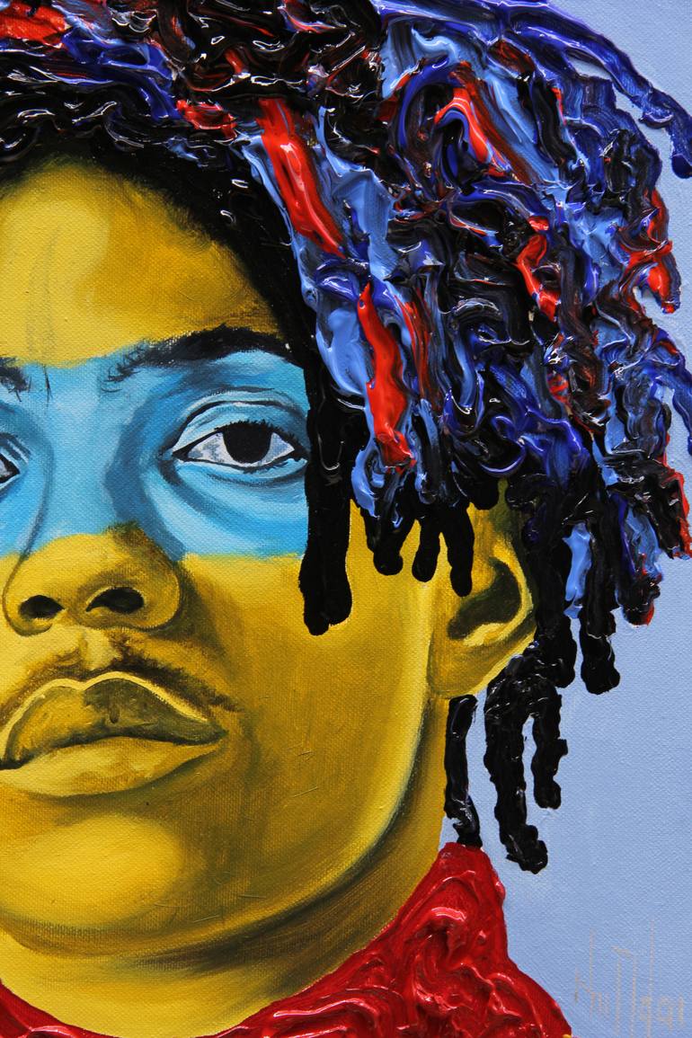 Original Portraiture Portrait Painting by Theophilus Tetteh