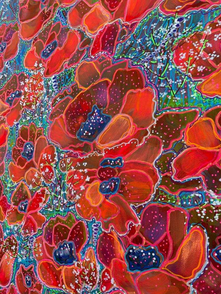 Original Contemporary Floral Painting by Olga Roartus