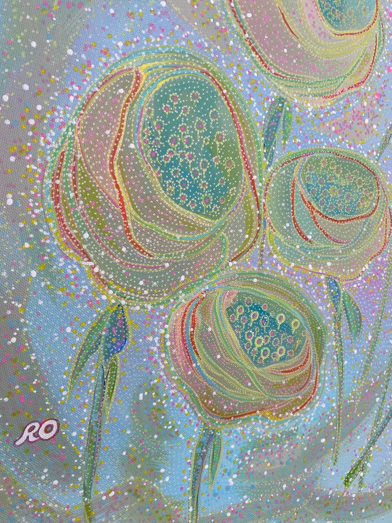 Original Contemporary Floral Painting by Olga Roartus
