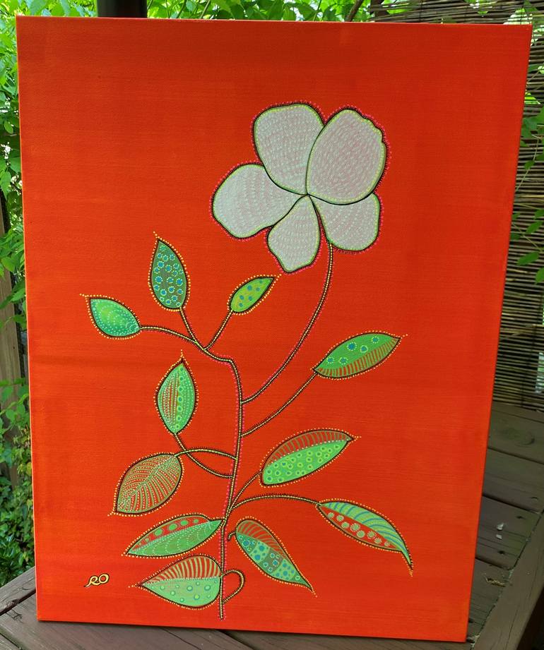 Original Contemporary Floral Painting by Olga Roartus