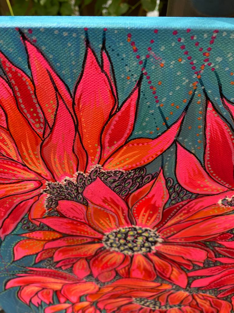 Original Contemporary Floral Painting by Olga Roartus