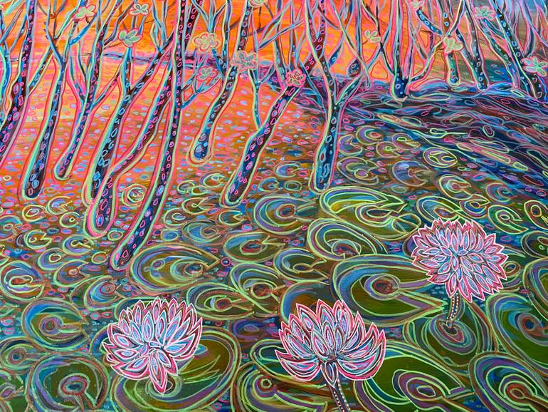 Original Contemporary Landscape Painting by Olga Roartus