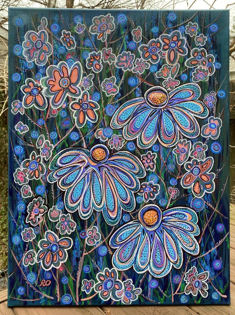 Original Floral Painting by Olga ROArtUS