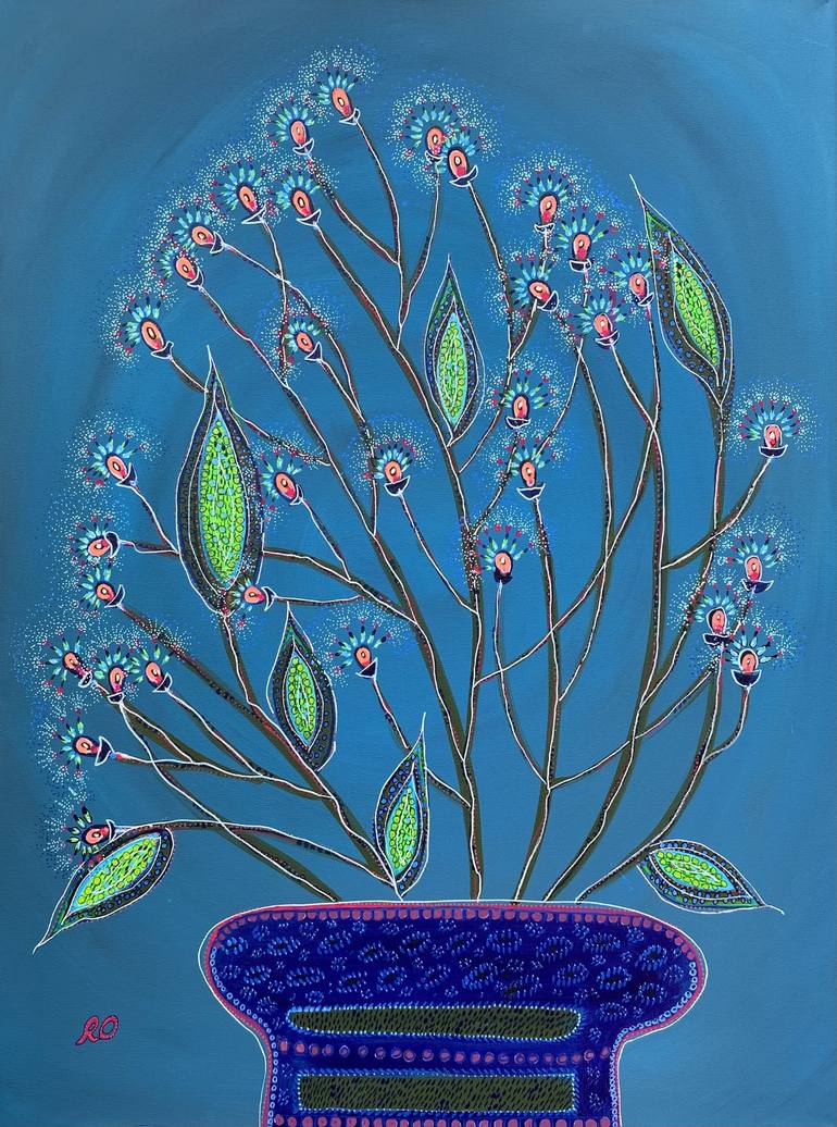 Print of Impressionism Floral Paintings by Olga Roartus