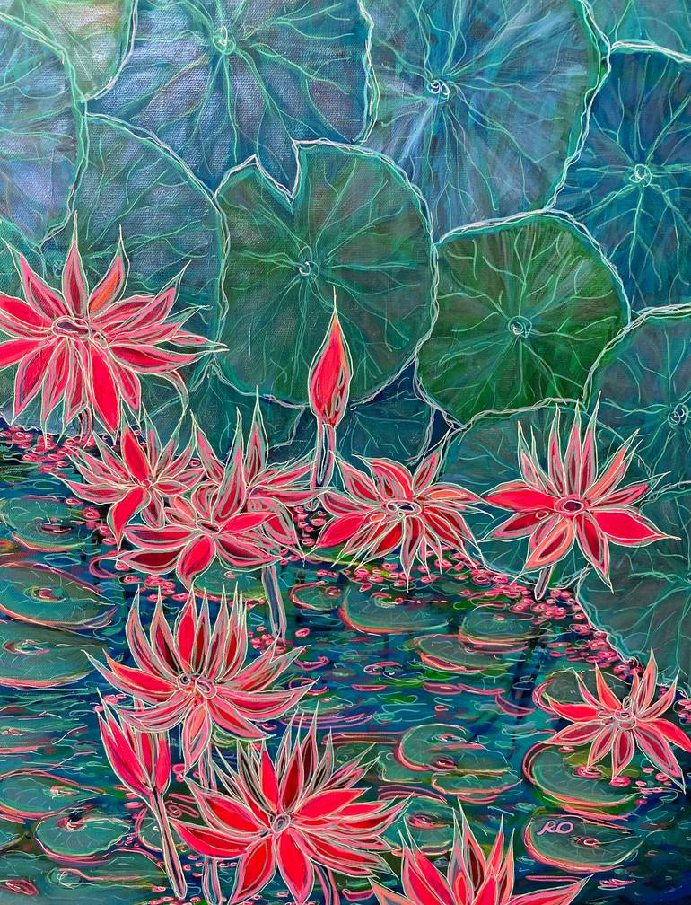 Original Impressionism Landscape Painting by Olga Roartus