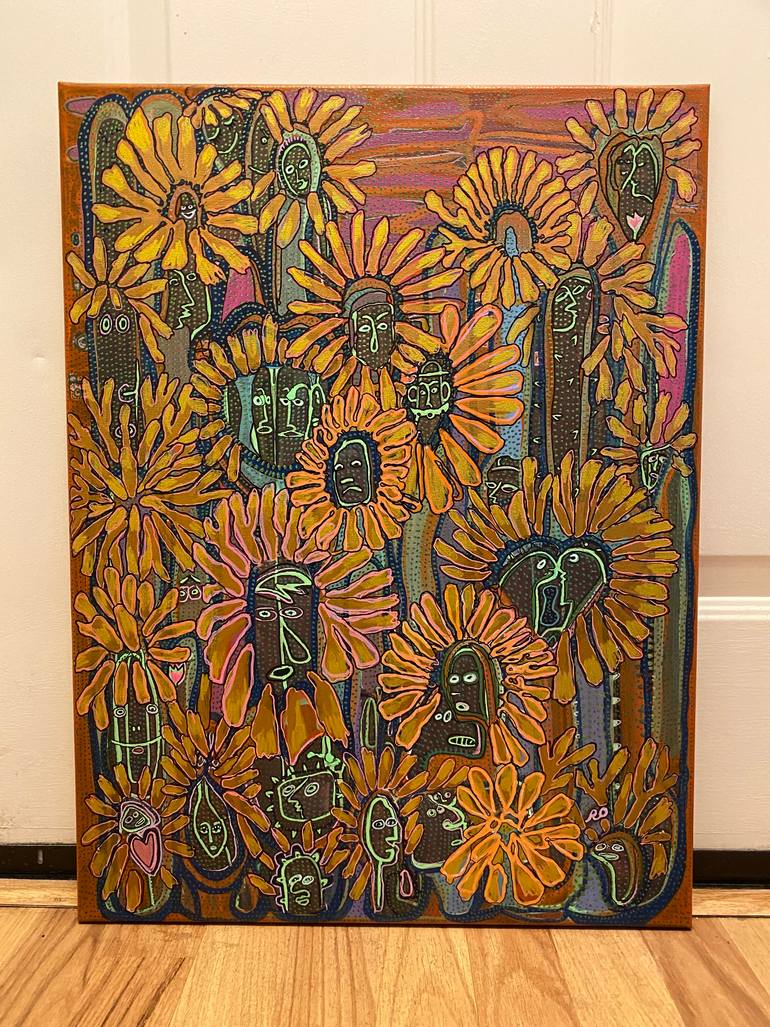 Original Impressionism Floral Painting by Olga Roartus