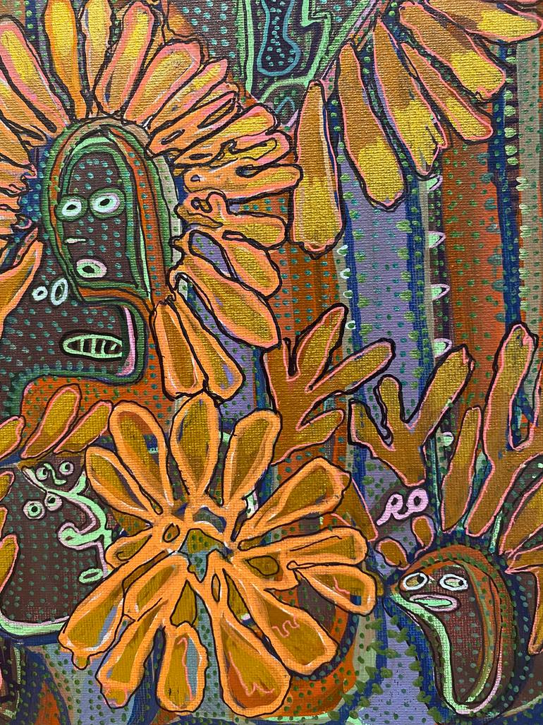 Original Impressionism Floral Painting by Olga Roartus