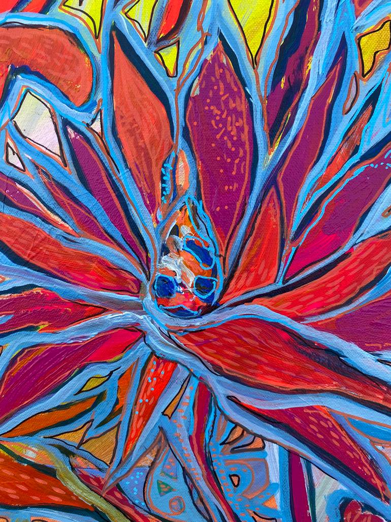 Original Impressionism Floral Painting by Olga Roartus