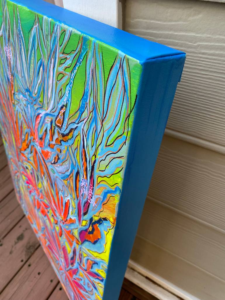 Original Impressionism Floral Painting by Olga Roartus