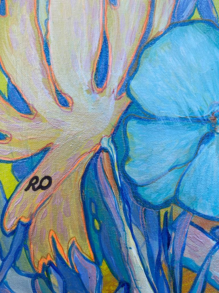 Original Impressionism Floral Painting by Olga Roartus