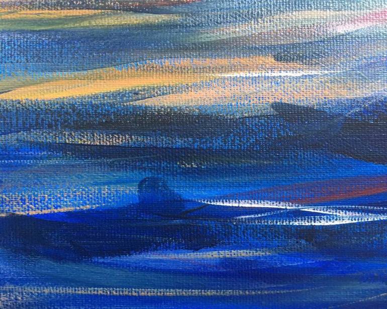 Original Impressionism Seascape Painting by Olga Roartus