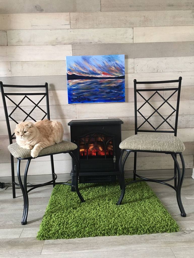 Original Impressionism Seascape Painting by Olga Roartus