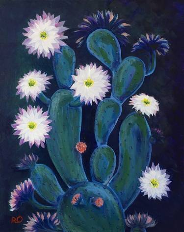 Original Floral Paintings by Olga ROArtUS