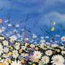 I wanted to capture the best piece of summer.
Painting "Daisies in the field"
Size: Height 23 х Width 47, in
Materials: Canvas, acrylic paint, paintbrushes,
inspiration.