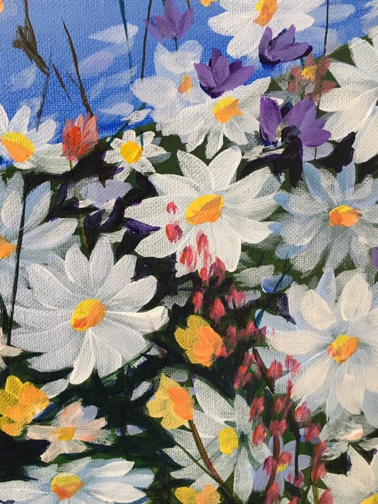 Original Modern Floral Painting by Olga ROArtUS