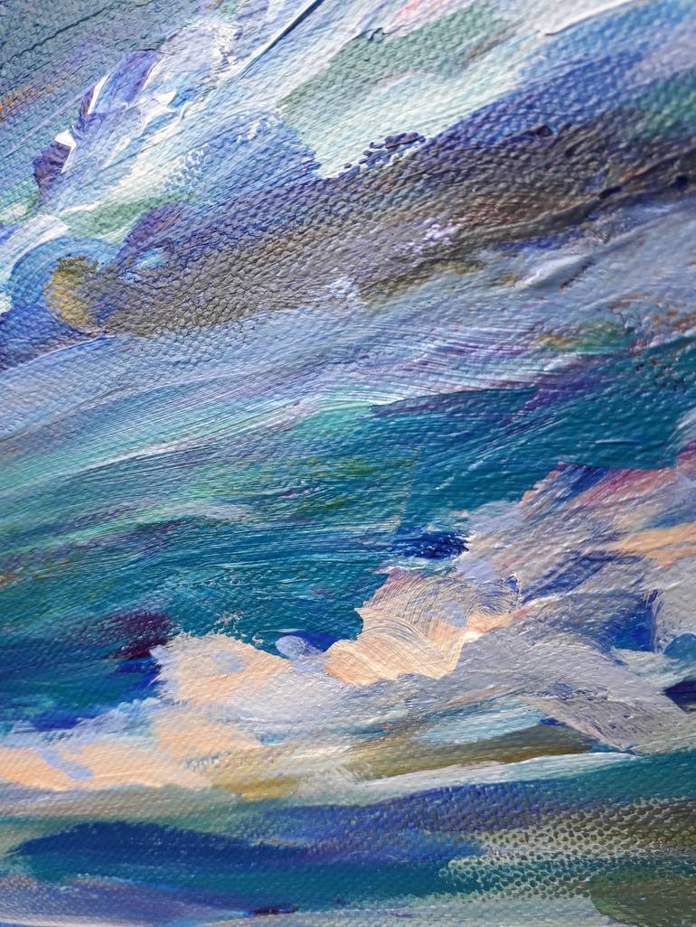 Original Impressionism Beach Painting by Olga ROArtUS