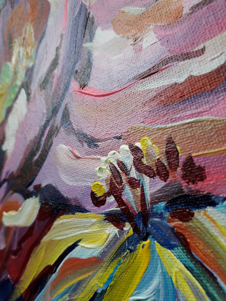 Original Impressionism Floral Painting by Olga ROArtUS