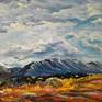 Painting
"Steppe and mountains"

Size 
H18xW24x0,6 inches

Materials
Acrylic paint on canvas