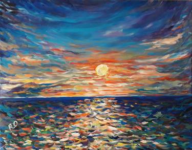 Original Impressionism Seascape Paintings by Olga ROArtUS