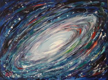 Print of Impressionism Outer Space Paintings by Olga ROArtUS