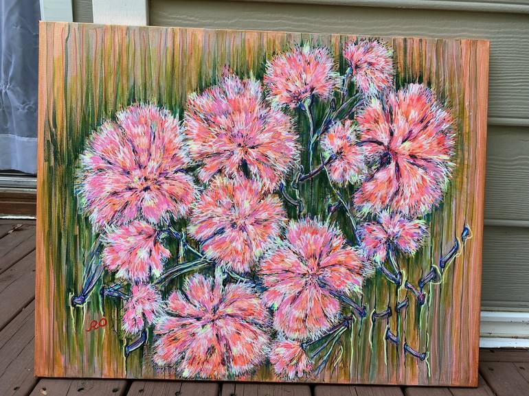 Original Impressionism Floral Painting by Olga ROArtUS