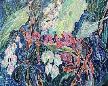 Original Impressionism Botanic Paintings by Olga ROArtUS