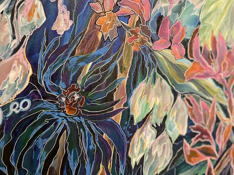 Original Impressionism Botanic Painting by Olga ROArtUS
