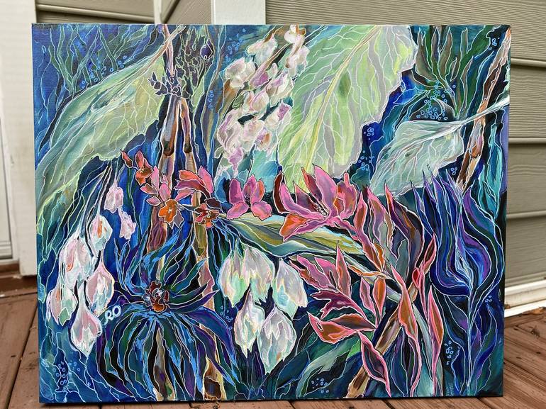 Original Impressionism Botanic Painting by Olga ROArtUS