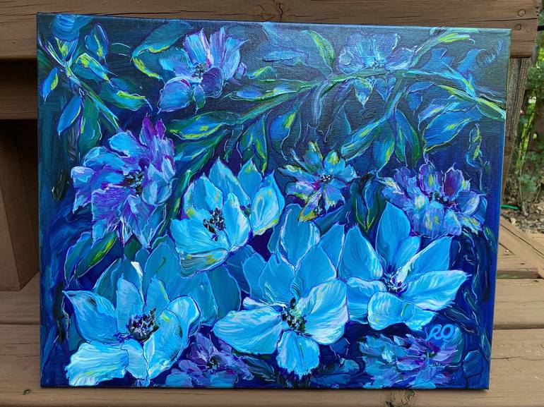 Original Floral Painting by Olga ROArtUS