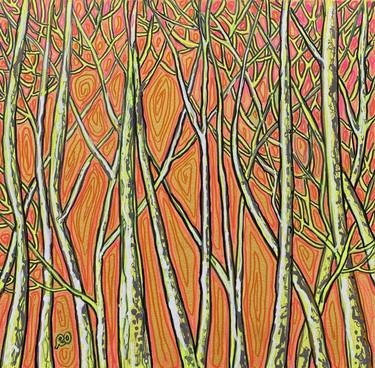 Print of Impressionism Tree Paintings by Olga ROArtUS