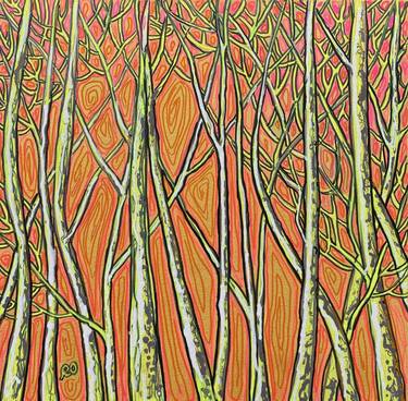 Original Contemporary Tree Paintings by Olga Roartus